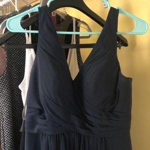 Navy bridesmaids dress